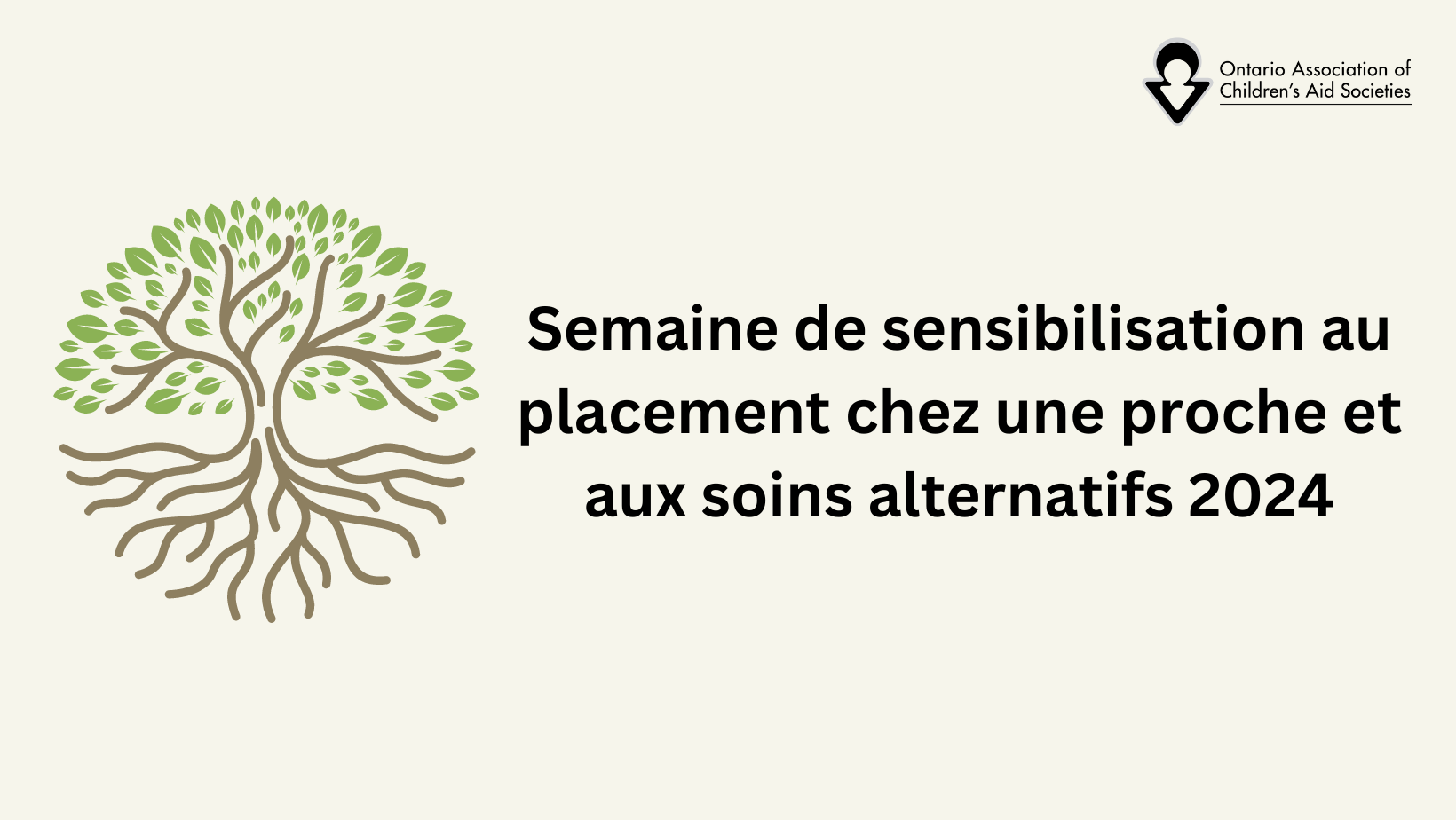 Reconnaissance des proches et autres aidants familiaux pendant la Semaine de sensibilisation au placement chez une proche et aux soins alternatifs 2024